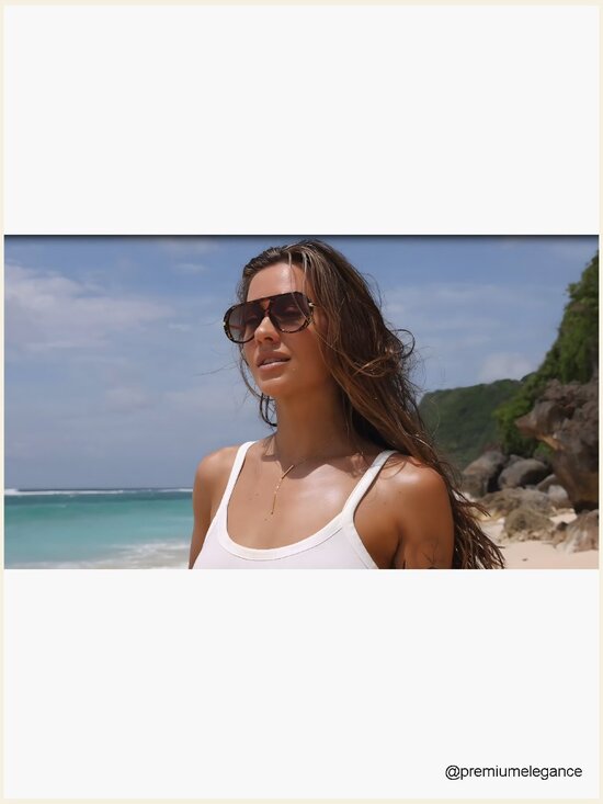 Vintage Retro Aviator Sunglasses for Women Men Large Frame UV Protection main image 7